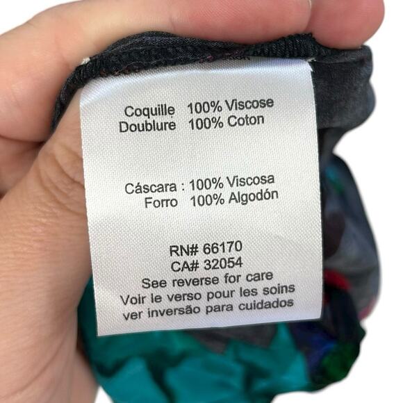 NWT Siddhartha Bansal Anthro Arcadia Print Tiered Dress Womens Size Petite Small - Picture 5 of 7